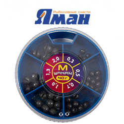 Набор грузил "Яман" "M" 40 г, 0,3-2,0 гр.