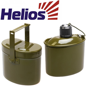 Helios HS-NP 020031-00 Набор посуды армейский котелок + фляжка