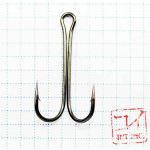 Крючок двойник KOI "DOUBLE HOOK", размер 2/0 (INT), цвет BN (10 шт.)