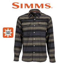 Simms Gallatin Flannel LS Shirt, Stripe