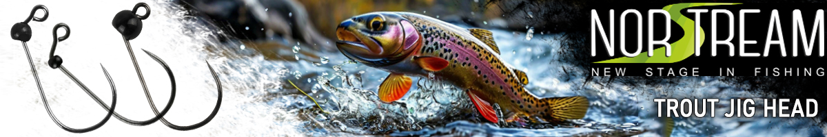 Norstream Trout Jig Head цв. painted black