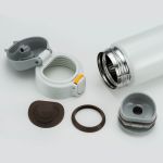 Термокружка Tiger MMY-A036 Brown 0,36 л (откидная крышка на кнопке, нержавеющая сталь)