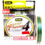 Плетеный шнур Duel PE Super X-Wire 4 150м 5Color-Yellow Marking #0,8 (0,15мм) 6,4kg