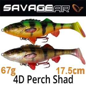 Savage Gear 4D Perch Shad 17.5cm 67g SS