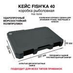 Коробка рыболовная большая "Кейс Fish'ka 40" под груза, цвет Дарк