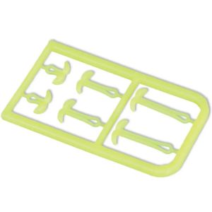 Фиксаторы для крепления бойлов Mikado S/M/L S/M/L, fluo-жёлт. (уп.-2 х 6шт.) (AMC-9051-04)