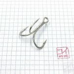 Крючок KOI "6066", размер 2/0 (INT), цвет MT, тройник (10 шт.)