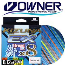 Owner Kizuna EX X8 Broad PE Multi Color 150м