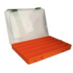 Коробка рыболова малая FisherBox 250sh slim orange (25x19x02)