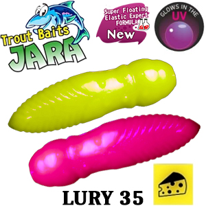 Trout Baits Jara Elastic Lury 35 (Сыр)