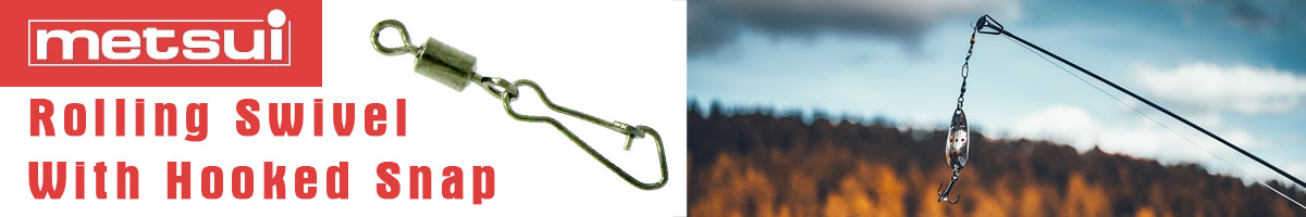 Metsui Rolling Swivel With Hooked Snap
