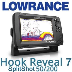 Lowrance Hook Reveal 7 SplitShot 50/200 (000-15516-001)