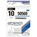 Одинарный крючок Owner 50560 Furansu, белый 50560-03