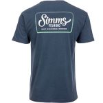 Футболка Simms Two Tone Pocket Tee, Navy Heather, XL