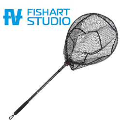 FishArt Подсачек телескопический 1,94м, сетка силикон