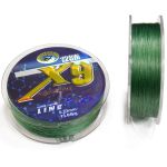 Леска плетёная Grows Culture Braided 9X 128m зелёный # 0.20mm