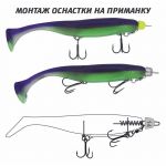 Оснастка стингер со спиралью Vido Craft JIG Spring Soft Baits, размер M