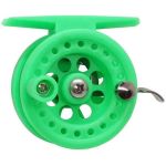 Катушка зимняя проводочная универсальная пластиковая Kosadaka Explorer PM 50L Green с рычажн. спуском под лев.руку