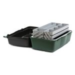 Ящик Nautilus 136 Tackle Box 4-tray Green-Grey