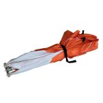 Палатка зимняя куб Следопыт 1,5 х1,5 м, Oxford 210D PU 1000, S по полу 2,2 кв.м, цв. оранжевый/белый (PF-TW-09)