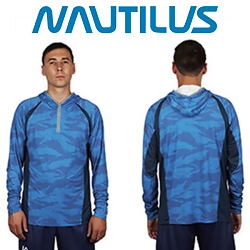 Nautilus SPF цвет Dark Blue (Ice Silk) Джерси с капюшоном