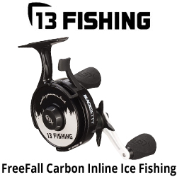 13 Fishing FreeFall Carbon - Inline Ice Fishing Reel