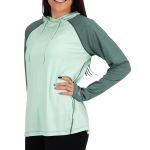 Термофутболка Simms Women's Bugstopper SolarFlex Hoody, Opal Heather, S