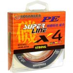 Леска плетеная Kosadaka Super PE X4 150м Multicolor 0,18мм, 10,1кг BSLX4-MLT-018-150