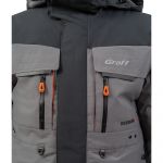 Костюм рыболовный зимний Graff до -50гр. (Bratex 8000, черно-серый) 218-O-B-XL/182-188
