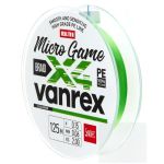 Леска плетёная Lucky John Vanrex Micro Game х4 Braid Fluo Green 125/012