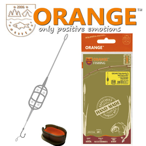 Orange #41/1 Classic Flat Method Leadcore + Mould Оснастка карповая