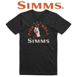 Simms Cheers Fish It Well T-Shirt, Black