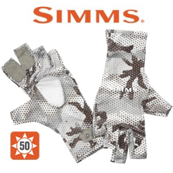 Simms BugStopper SunGlove, Hex Flo Camo Steel