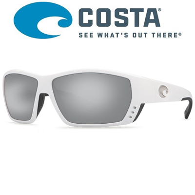 Costa Tuna Alley 580 P White/Silver Mirror
