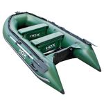 Лодка HDX Classic 240, цвет зеленый, (дерев. пол) P/L