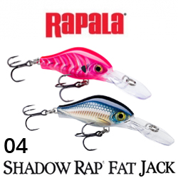Rapala Shadow Rap Fat Jack SDRFJ04