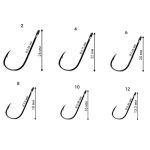 Одинарный крючок Crazy Fish Micro Jig Joint Hook №12 15шт