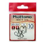 Крючок Mottomo Chinu w/ring 064 Nickel black №6 (10 шт)