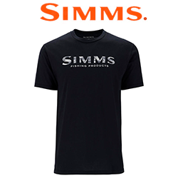 Simms Simms Shroud Fill Logo T-Shirt, Black