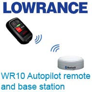 Lowrance WR10 Autopilot remote and base station
