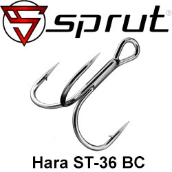 Sprut Hara ST-36 BC (Treble Round Bend Hook)