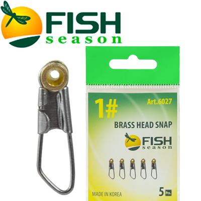 Fish Season Brass Head Snap