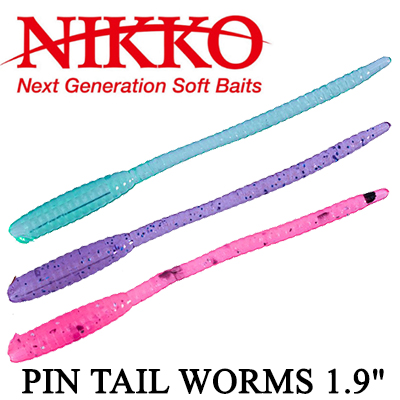 Nikko Pin Tail Worms 1,9"