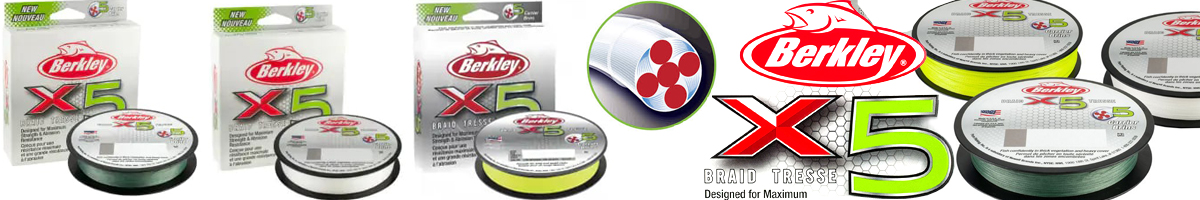 Berkley X5 Braid Fluro Green 2000m