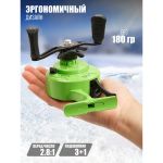 Катушка для зимней рыбалки Kimoto Frost Carbon Light под лев. рук зеленый/ черный