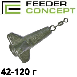 Feeder Concept KLIN green с вертлюгом