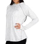 Термофутболка Simms Women's Solarflex Hoody - Print, Lily Pad White, S
