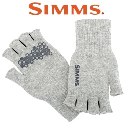 Simms Wool Half Finger Glove Cinder