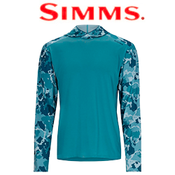 Simms Bugstopper Solarflex Hoody, Neptune/Regiment Camo