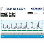 Крючок тройной Owner STX-45ZN №6 8шт